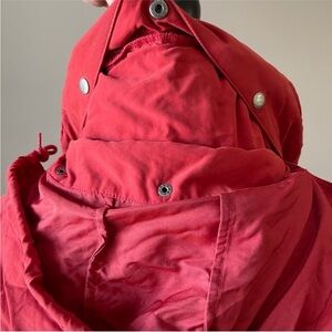 J. CREW | Red Down Filled Bomber Coat Sz M